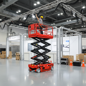 Plateforme élévatrice à ciseaux complète 3,9m 8m pour échafaudage, capacité 230kg, pour maintenance industrielle, vente en gros - Product Image 1