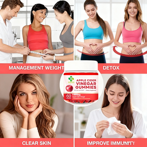 תוסף תזונה הרזיה פפטיד 1000 מ "ג תפוחים חומץ אבקת תמצית גמיות תיאבון גלולות מדכא - Product Image 5