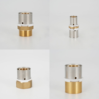 Raccord adaptateur en laiton de haute qualité pour le traitement de surface poli de tuyau composite multicouche Pex-Al-Pex