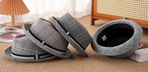 CL10201 <span class=keywords><strong>cappello</strong></span> da <span class=keywords><strong>uomo</strong></span> estivo da <span class=keywords><strong>uomo</strong></span> <span class=keywords><strong>cappello</strong></span> da <span class=keywords><strong>uomo</strong></span> nuovo stile a <span class=keywords><strong>bombetta</strong></span> alla moda <span class=keywords><strong>cappello</strong></span> britannico Porkpie - Product Image 2