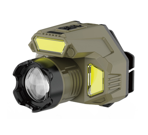 Lampe frontale de pêche nocturne ultra-lumineuse avec capteur, rechargeable par USB, modèle d'urgence intelligent pour l'extérieur, autonomie de 4 heures - Product Image 1