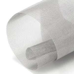 304/316/201 Stainless Steel Wire Mesh 60/80/100/150/200 Micron Plain Woven Screen Metal Filter Net