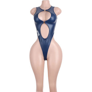 Body de Tanga Brillante y Exótico con Estilo Chic Recortado para Chicas, Ropa de Baile, Atuendos Elegantes para Club, Ropa Interior para Bar - Product Image 1