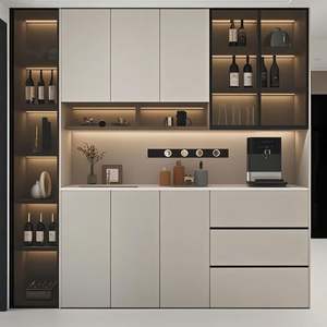 Customized Size Solid Wood <b>Sideboard</b> Cabinet Restaurant Furniture Made From Environmentally Protected Materials - Product Image 5