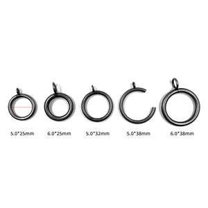 All'ingrosso anello di tenda resistente con occhiello in metallo 38MM anello appendiabiti per tenda per asta di tenda - Product Image 1