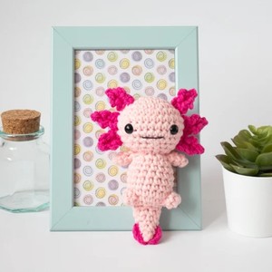 Personalizado Plushie anfibios lagarto Albino <span class=keywords><strong>Ajolote</strong></span> Peluche Axolotl mascota de peluche Crochet Animal Amigurumi bebé suave juguetes muñeca - Product Image 5