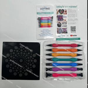 Juego de herramientas para decoración de uñas The Dotting Center, mango de plástico de doble cabezal para manicura y diseño de uñas - Product Image 2