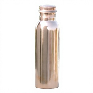 Thermos en cuivre de haute qualité, design classique, couvercle robuste pour l'extérieur, isolation thermique de 12 à 24 heures, écologique, fait à la main - Product Image 1