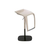 Tabouret de bar moderne pivotant et réglable en hauteur, revêtement en cuir PU, base en acier inoxydable pour comptoir de cuisine, café, bar