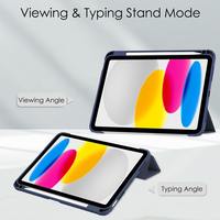 Étui de protection pour Apple iPad 10, iPad 11 2025 A16, Air13, en acrylique et cuir plat avec emplacement pour stylet