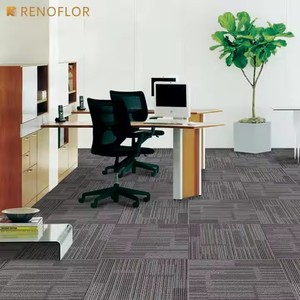 Respetuoso del medio ambiente Barato Muti Patrón Comercial Polipropileno PP Cuadrado PVC Respaldo 50x50 Oficina Piso Alfombra Azulejos Precio - Product Image 3
