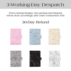 Agenda A6 de Tapa Dura con 6 Anillas, de Cuero Sintético, para Tarjetas y Dinero, con Sobres para Efectivo con Cierre Personalizable - Product Image 3