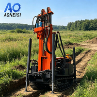 Foreuse hydraulique montée sur chenilles pour puits d'eau, 260 m, alimentée au diesel, avec performance de couple élevé