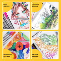 Ensemble de stylos feutres fins SR152, 10 couleurs, pointe ultra-fine de 0,4 mm, encre permanente, pour le dessin, l'écriture de notes et de calendriers
