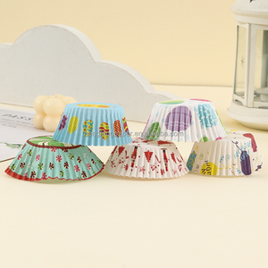 <span class=keywords><strong>Papier</strong></span> d'impression cmjn jetable coloré résistant à la graisse, moules à <span class=keywords><strong>muffins</strong></span> pour la cuisson des petits gâteaux en étain, tapis de panier personnalisé antiadhésif pour four - Product Image 2