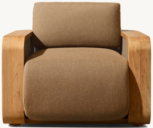 Muebles de Jardín de Alta Calidad para Patio Exterior de Hotel de Lujo, Silla de Descanso de Madera Maciza de Teca Personalizada Santiago - Product Image 6