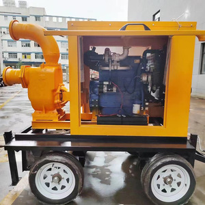 Pompe auto-amorçante pour moteur diesel, mobile, pour contrôle des inondations, drainage, eaux usées, irrigation, municipal, d'urgence, haut débit DN150 - Product Image 2