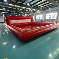 AOYU Piscine gonflable de plage en PVC portable, équipement de terrain de volley-ball d'eau extérieur, parc aquatique pour enfants