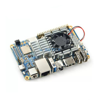JEO RK3399 Carte de développement AI Double fréquence WiFi Double caméra 4GB Mémoire 4K VPU NanoPC-T4 4GB RAM + 16GB eMMC