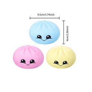ของเล่นบีบลดความเครียดรูปซาลาเปา/เกี๊ยว น่ารัก ยิ้มแย้ม ปี 2026 ทำจาก TPR - Product Image 3