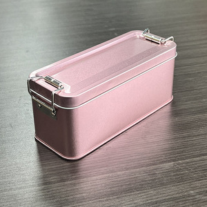 Bán buôn cấp thực phẩm 150x60x65mm Tiramisu rỗng kim loại <span class=keywords><strong>tin</strong></span> có thể với khóa cho bánh kẹo tráng miệng bánh trái cây Tiramisu kim loại hộp thiếc - Product Image 6