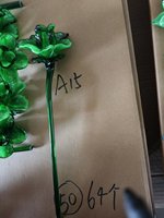 Ornamen Batang Bunga Kaca Tiup Tangan Dekorasi Rumah Artistik Hadiah untuk Pajangan Vas dan Rangkaian Pernikahan