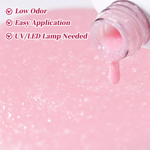 BORN PRETTY OEM Gel de Uñas con Láminas de Foil Personalizadas con Logotipo, Color Blanco Lechoso Brillante, Gel UV con Purpurina sin HEMA ni TPO - Product Image 6