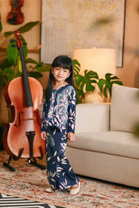 SIPO-traje de estilo malayo para niñas, traje colorido estilo Peplum musulmán, bazu Kurung, conjuntos de dos piezas, ropa islámica para niños - Product Image 2