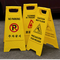 Panneau de signalisation routière portable à message variable, flexible, jaune vif, pour sol mouillé, vente en gros d'usine