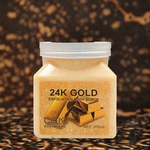 Crema Corporal Orgánica de 350 ml con Extracto de Oro de 24k, Fragancia Afrutada, Exfoliante Blanqueador, Caja OEM para Uso Facial-CQK-1905 - Product Image 3