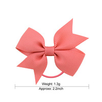 Chouchou en ruban gros grain pour enfants, nœud élastique pour petites filles, support queue de cheval, accessoires pour cheveux, 50 pièces à la mode
