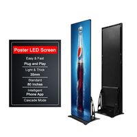 Pantalla LED Digital Interior Móvil Jode P2.5, Ultra Delgada, para Publicidad, con Frecuencia de Actualización de 3840Hz, para Centros Comerciales y Vestíbulos de Hoteles