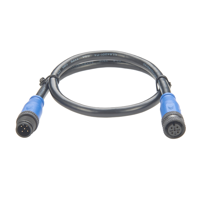 NMEA2000 Marine Yacht Copper IP67 Waterproof 230V 5-core Male-Female Power Connection Cable with A-CODE M12 Sensor Line
