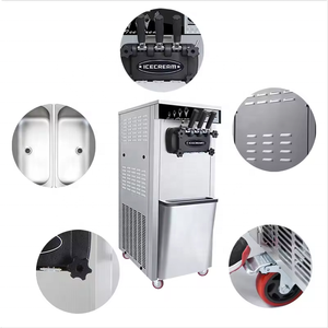 Thương mại 220V tự động mềm phục vụ sản xuất kem nhà mới sử dụng sữa chua sữa sô cô la ba hương vị nhà hàng chất lượng động cơ - Product Image 4