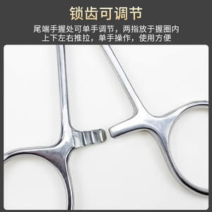 คีมกำจัดขนสัตว์เลี้ยงสแตนเลสปลายโค้ง 12.5 ซม- 14 ซม. สำหรับกรูมมิ่งสุนัขกรรไกรเสริมความงามอเนกประสงค์ - Product Image 3