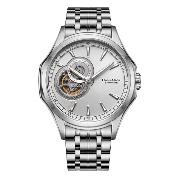 Luxury Stainless Steel Watch Sapphire Glass Custom Hollowed Out Watch Men's NH39 Movement Mechanical Automatic Watch