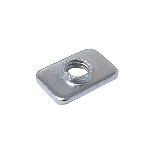 Écrou à sertir Xiecheng M5 M4 M3 en acier au carbone, plaqué zinc bleu, à plaque carrée anti-desserrage pour profilés en aluminium - Product Image 1