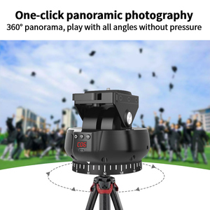 YT-1200 Auto <span class=keywords><strong>Motorisé</strong></span> Rotation Tête Panoramique Télécommande Pan Tilt Vidéo Trépied Tête <span class=keywords><strong>Stabilisateur</strong></span> pour <span class=keywords><strong>Smartphone</strong></span> Caméra 100m - Product Image 5