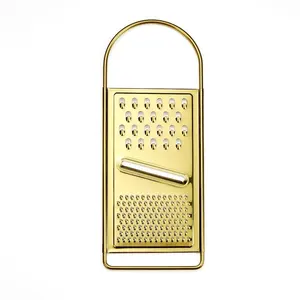 Factory Price multifunctional Kitchen Tools Manual Gold color Vegetable/Cheese/Garlic Grater