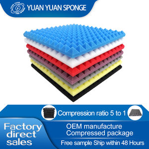 Yuan Yuan panneaux acoustiques en mousse C2-14 dos adhésif ignifuge écologique 80% réduction du bruit pour les studios d'hôtel traditionnels - Product Image 2