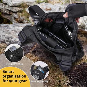 Sac de poitrine CVLIFE, gilet tactique réglable, imperméable, pour course à pied, randonnée, cyclisme, voyage - Product Image 3