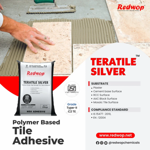 Adhésif pour carrelage de qualité supérieure Type II C2TE, mortier de liaison cimentaire modifié aux polymères, imperméable, pour la fixation des carreaux muraux et de sol - Product Image 2