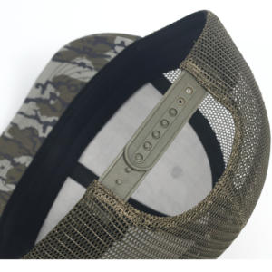 Özel Logo yüksek kalite pamuk beyzbol kapaklar 6 Panel nakış logosu <span class=keywords><strong>Camo</strong></span> şoför şapkası - Product Image 4