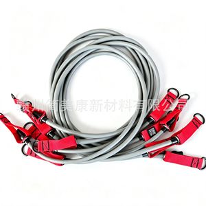 Bandas de resistencia Jianmeikang de 25 lb y 75 lb con asas y correas para tobillos para entrenamiento en casa y equipo de fitness. - Product Image 4