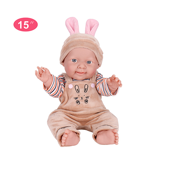 Baby Doll for Kid Toys 15" Silicone Lifelike Baby Dolls Manufacturers China Toy Doll