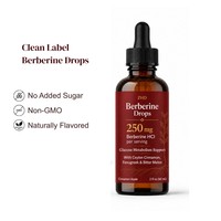 Gotas de Berberina Sin Azúcar OEM |   Fórmula Líquida Sin OMG |   Suplemento para el Metabolismo de la Glucosa con Sabor a Canela y Manzana de Marca Privada