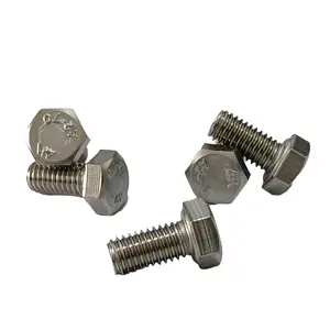 Customisable Fasteners M4 M5 M6 M8 Stainless Steel 304 Hexagon Bolts Screw Rivet Type Made Of Zinc Carbon Galvanized Steel