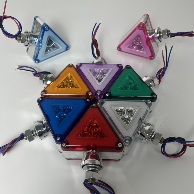 Colorful Triangle LED Point Light Module - RGB Full-Color DMX512 Control for Architectural & Decorative Lighting