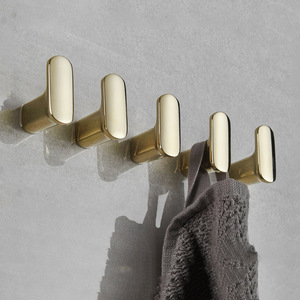 GQK – ensemble de 3 crochets muraux en métal, finition brossée, crochets pour peignoirs, pour salle de bain, entrée, chambre à coucher - Product Image 3