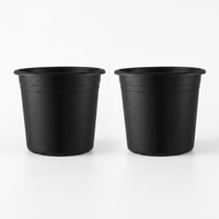 Pots de fleurs modernes en plastique PP en gros avec trous de drainage - Pots de pépinière durables et légers pour jardinage, usage intérieur/extérieur